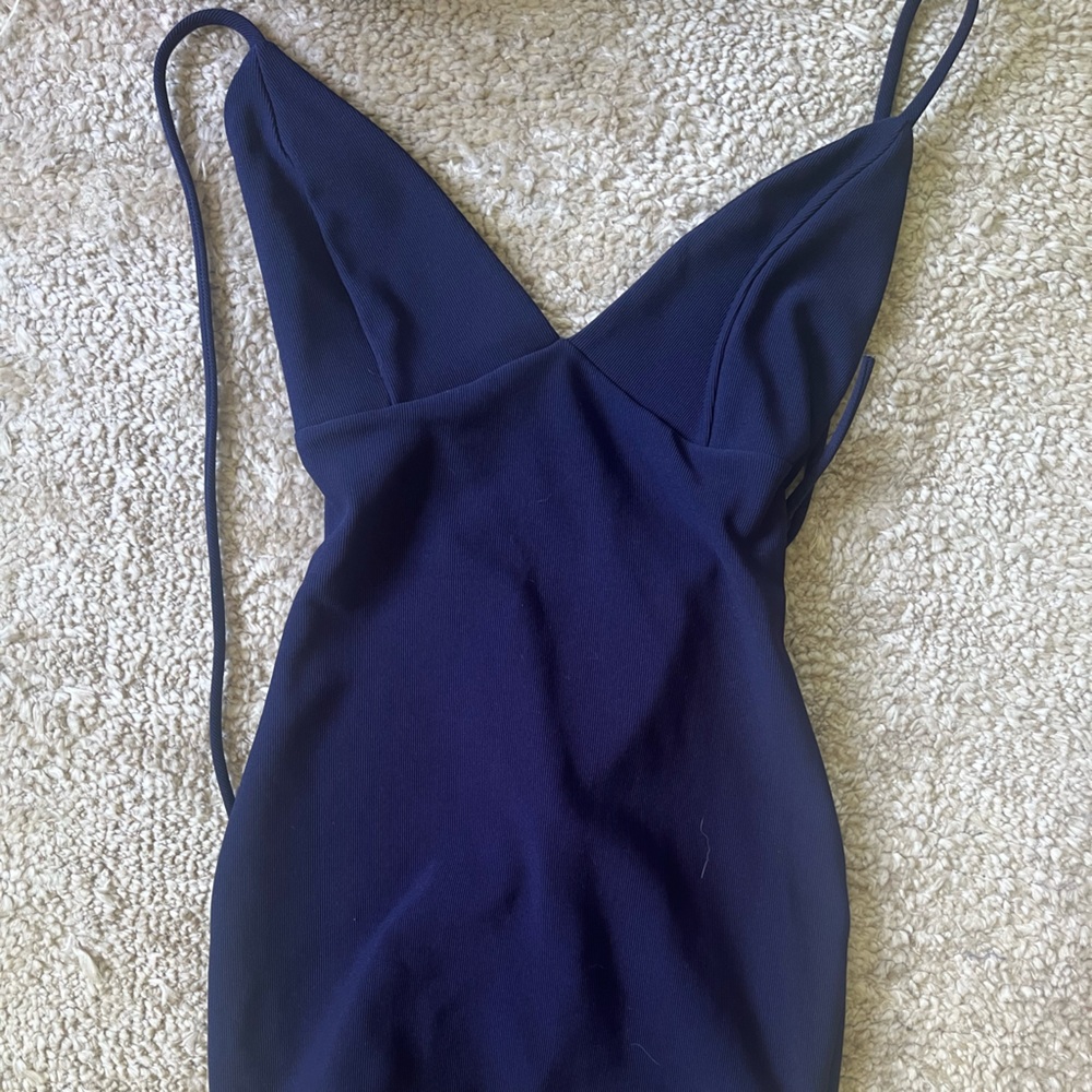 Lucy in the sky lace up mini dress size S